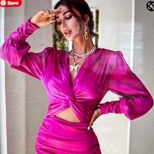 Glamaker Pink Cocktail Dress